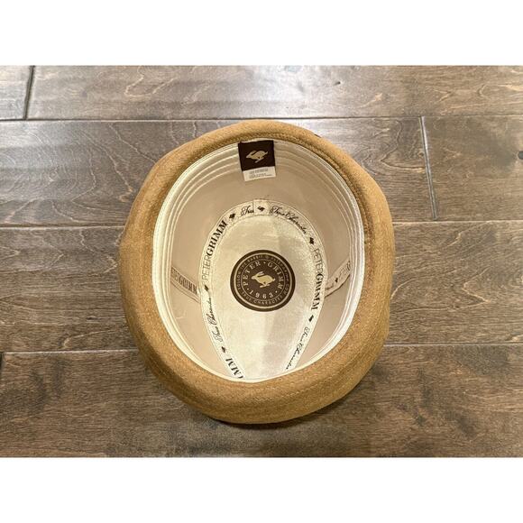 Peter Grimm Fedora Mens Light Brown Casual 100% Polyester Hat Size L/XL Cap - Picture 6 of 8